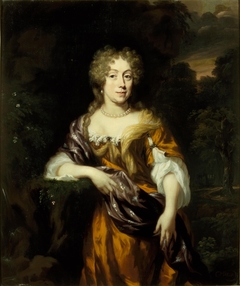 Portret van Aletta Pater (1641-1725), echtgenote van Jacob Martens by Nicolaes Maes