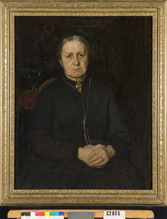 Portret van Anna Cornelia Giltay (1826-1887). Echtgenote van Gerardus Huibert Veth by Jan Veth