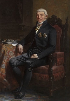 Portret van Anthonie van Hoboken (1756-1850) by Jacob Spoel