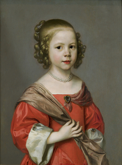 Portret van Christina Pompe by Johannes Mytens