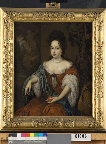 Portret van een vrouw, mogelijk Catharina Hoffer (1678-1707) Echtgenote van Adriaan Hoffer