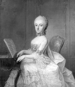 Portret van Margareta Buck (1743-1820), echtgenote van Nicolaas Kien by Guillaume de Spinny