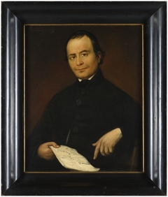 Portret van pastoor J.H. von Schelve by Otto de Boer