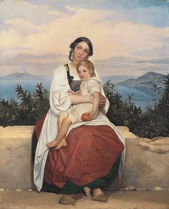 Procidanerin mit ihrem Kind by Léopold Robert
