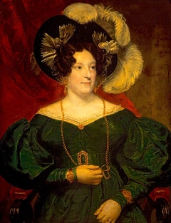 Queen Caroline; Princess Caroline Amelia Elizabeth, 1768 - 1821. Daughter of Charles, Duke of Brunswick-Wolfenbüttel; Queen of George IV by Samuel Lane