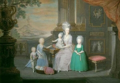 Queen Maria Carolina and her children overlooking Naples by Maria Carolina of Austria