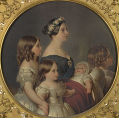Queen Victoria (1819-1901) with her four eldest children by William Corden