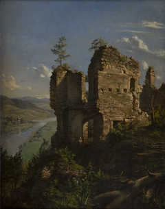 Ruins of Sobieniu Castle by Andrzej Grabowski