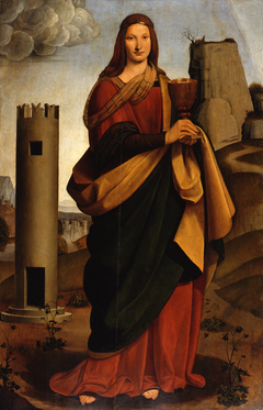 Saint Barbara by Giovanni Antonio Boltraffio