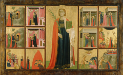 Saint Catherine of Alexandria and Twelve Scenes from Her Life by Donato d'Arezzo
