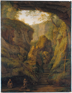 Saint Francis’ Grotto on Monte Verna by Jacob Philipp Hackert