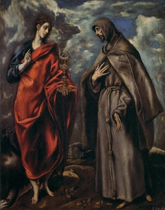 Saint John the Evangelist and Saint Francis by El Greco