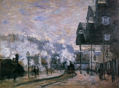 Saint-Lazare Station, the Western Region Goods Sheds by Claude Monet