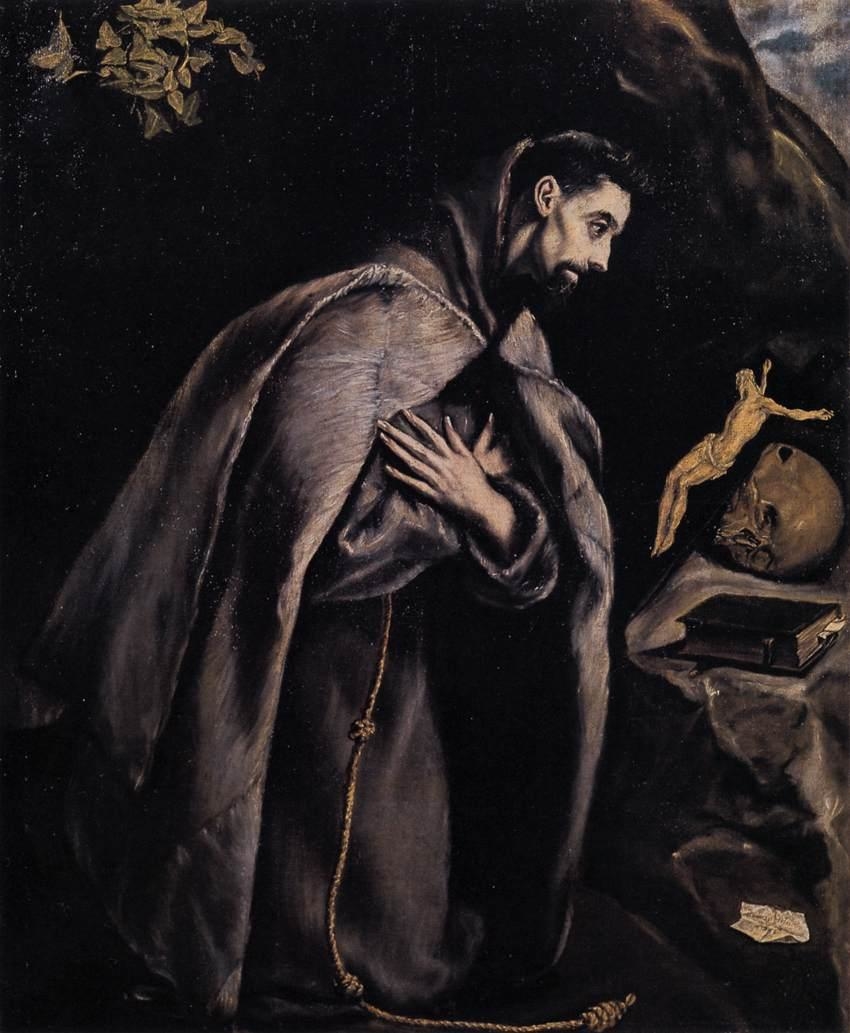 Saint Francis in Prayer before the Crucifix