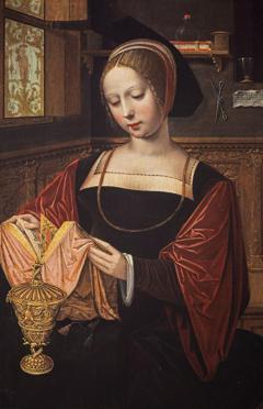 St Mary Magdalene Reading by Master of the Female Half-Lengths