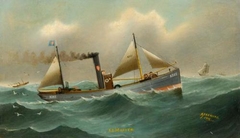 Steam Trawler Morven (A 567) by Alexander Harwood