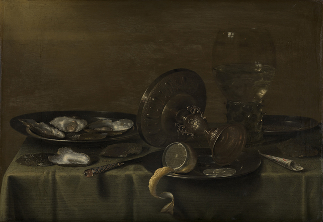 Still Life With A Silver Tazza Rummer And Oysters Willem Claesz Heda Artwork On Useum