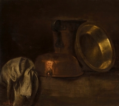 Still life with copper pots. by Martin Dichtl