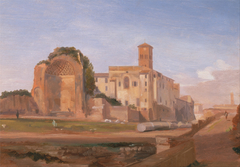 Temple of Venus and Roma, Rome by Edward Lear