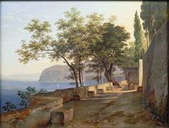 Terrace of the Capucin Priory in Sorrento by Heinrich Reinhold