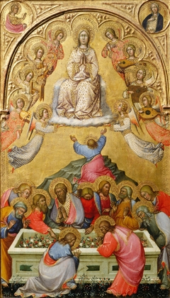 The Assumption of the Virgin with Busts of the Archangel Gabriel and the Virgin of the Annunciation by Paolo di Giovanni Fei