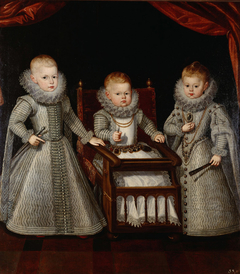 The children of Philip III of Spain (Ferdinand, Alfonso and Margarita) by Bartolomé González y Serrano