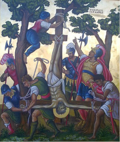 The crucifixion of St. Andrew