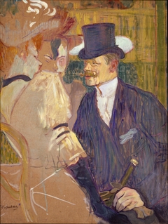 The Englishman (William Tom Warrener, 1861–1934) at the Moulin Rouge by Henri de Toulouse-Lautrec