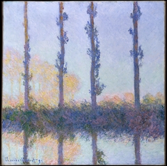 The Four Trees by Claude Monet