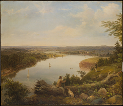 The Hudson River Valley near Hudson, New York by Anonymous