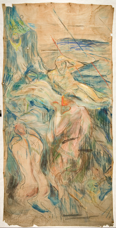 The Human Mountain: Right Part by Edvard Munch