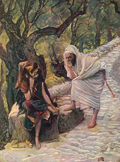 The Meeting of Tamar and Judah by James Tissot