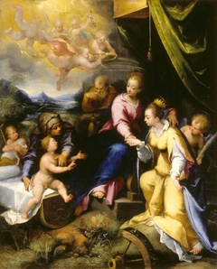 The Mystic Marriage of Saint Catherine by Denys Calvaert