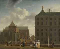The Nieuwe Kerk and the Town Hall on the Dam in Amsterdam by Isaac Ouwater