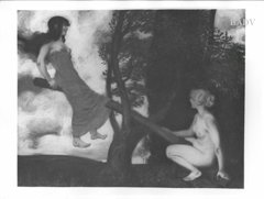 The see - saw by Franz Stuck