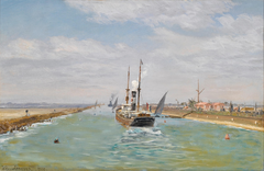 The Suez Canal by Vilhelm Arnesen