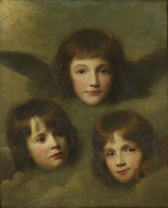 The Three Daughters of The Reverend Sir Herbert Croft, 5th Bt (1751-1816) as Cherubim by Anonymous