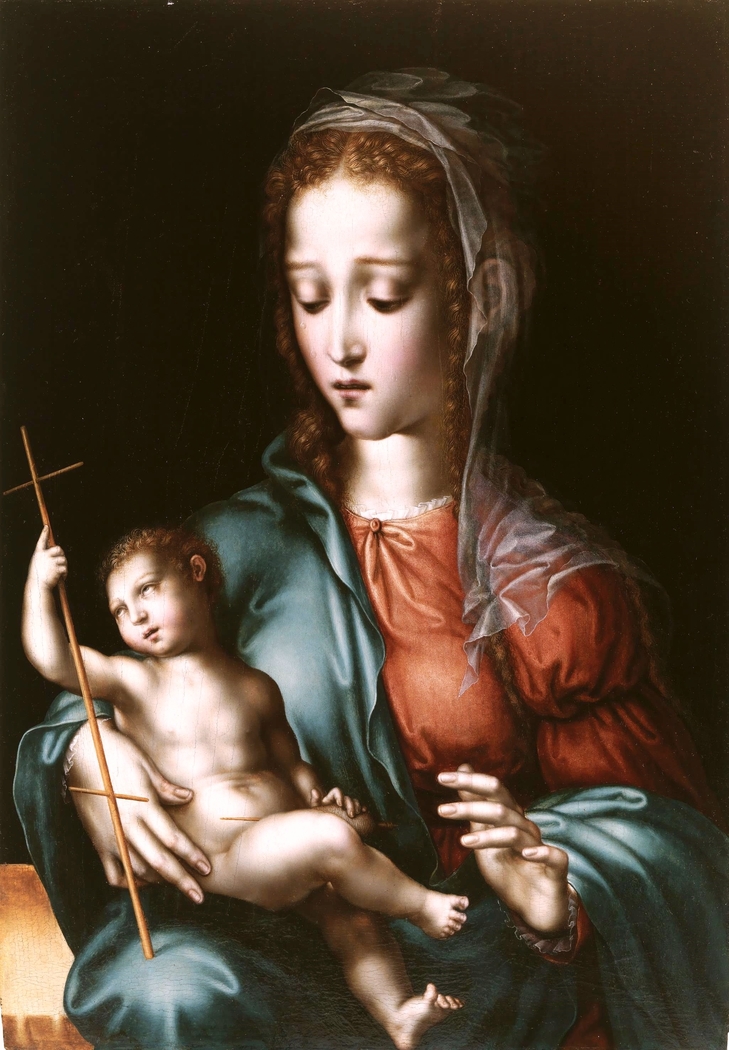 The Virgin and Child with a Spindle