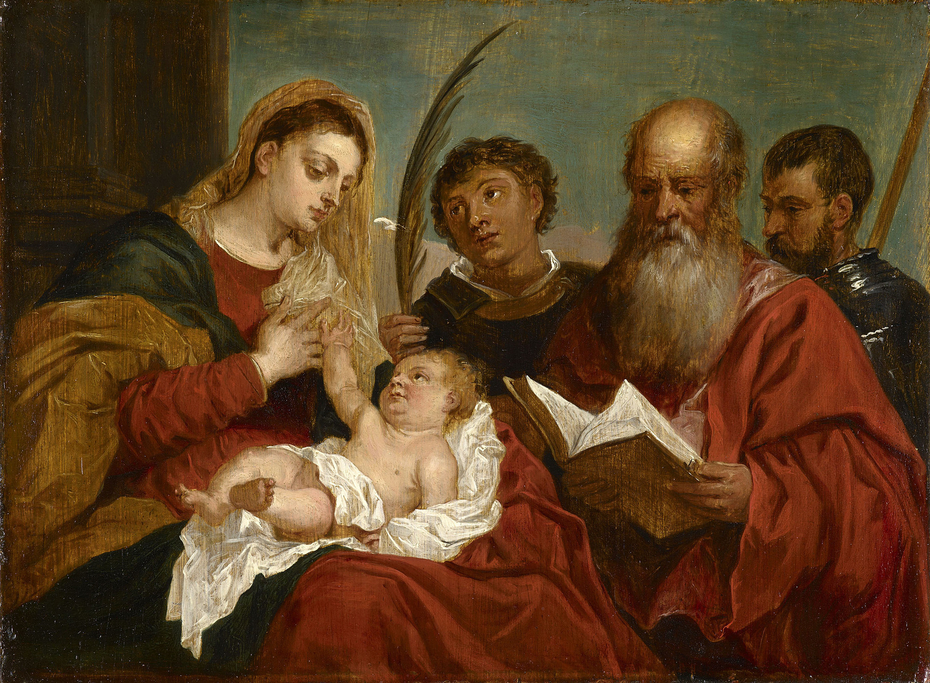 The Virgin and Child with Saints Stephen, Jerome and Maurice