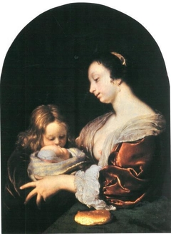 The Young Mother by Frans van Mieris the Elder