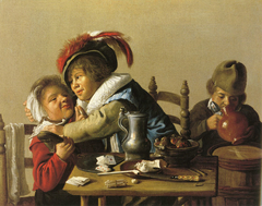 Three Children at a Table