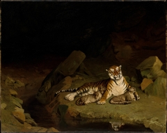 Tiger and Cubs by Jean-Léon Gérôme