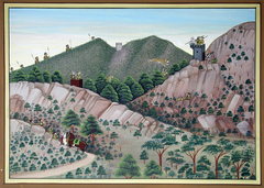 Tiger hunt in the mountains by Anonymous