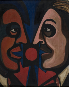 Two Guys Talking by Faith Ringgold