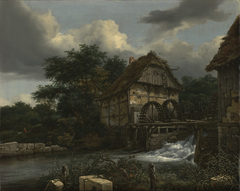 Two Watermills and an Open Sluice by Jacob van Ruisdael