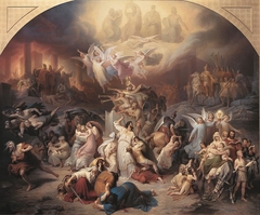 Zerstörung Jerusalems durch Titus by Wilhelm von Kaulbach