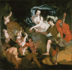 Venus schenkt wapens aan Aeneas