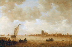 View of Dordrecht with the Grote Kerk across the Maas by Jan van Goyen