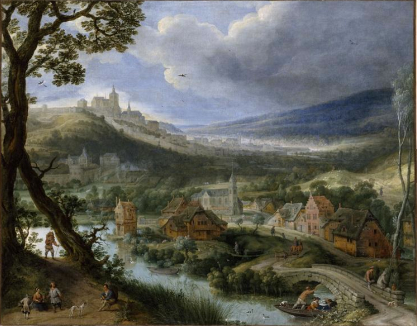 View of of a scene near Brussels