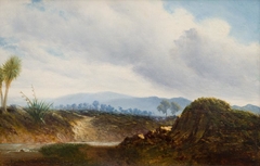 View of the Artist's farm, East Tamaki by Albin Martin